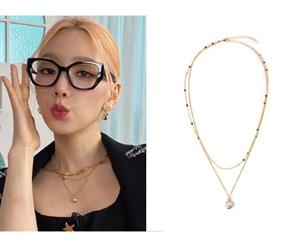 テヨン着用pearl layered necklace韓国ジュエリー