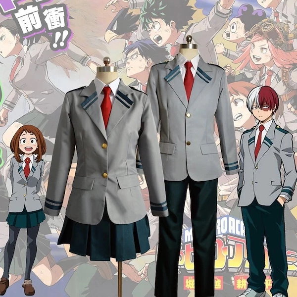 Amazon.co.jp: [XSLSLCOS] 僕のヒーローアカデミア コスプレ 衣装 雄英高校 男性制服 緑谷 出久 爆豪勝己 飯田天哉 轟焦凍  風 コスチューム ハロウィン クリスマス 仮装 アニメ cosplay イベント 衣装 S : ホビー