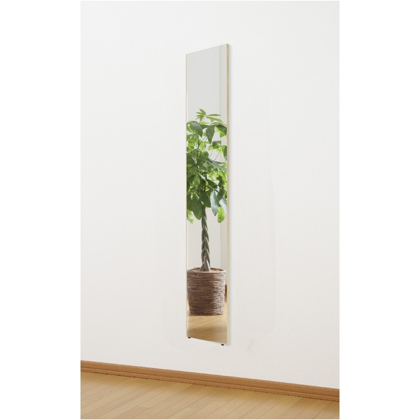 【大人気,高品質】割れない姿見鏡 (ネオスリム 20×120×2cm シルバー) 日本製 プロ仕様 両サイド飾縁(幅0.5cm) 『REFEX リフェクス』期間限定ショップ