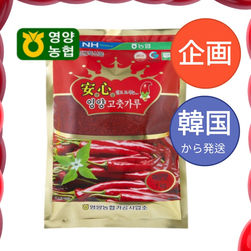韓国食品 2025年産 安心栄養 唐辛子粉 辛口 1kg