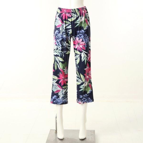 コトナフラワー捺染女性パンツパジャマ単品[WPA569WP]