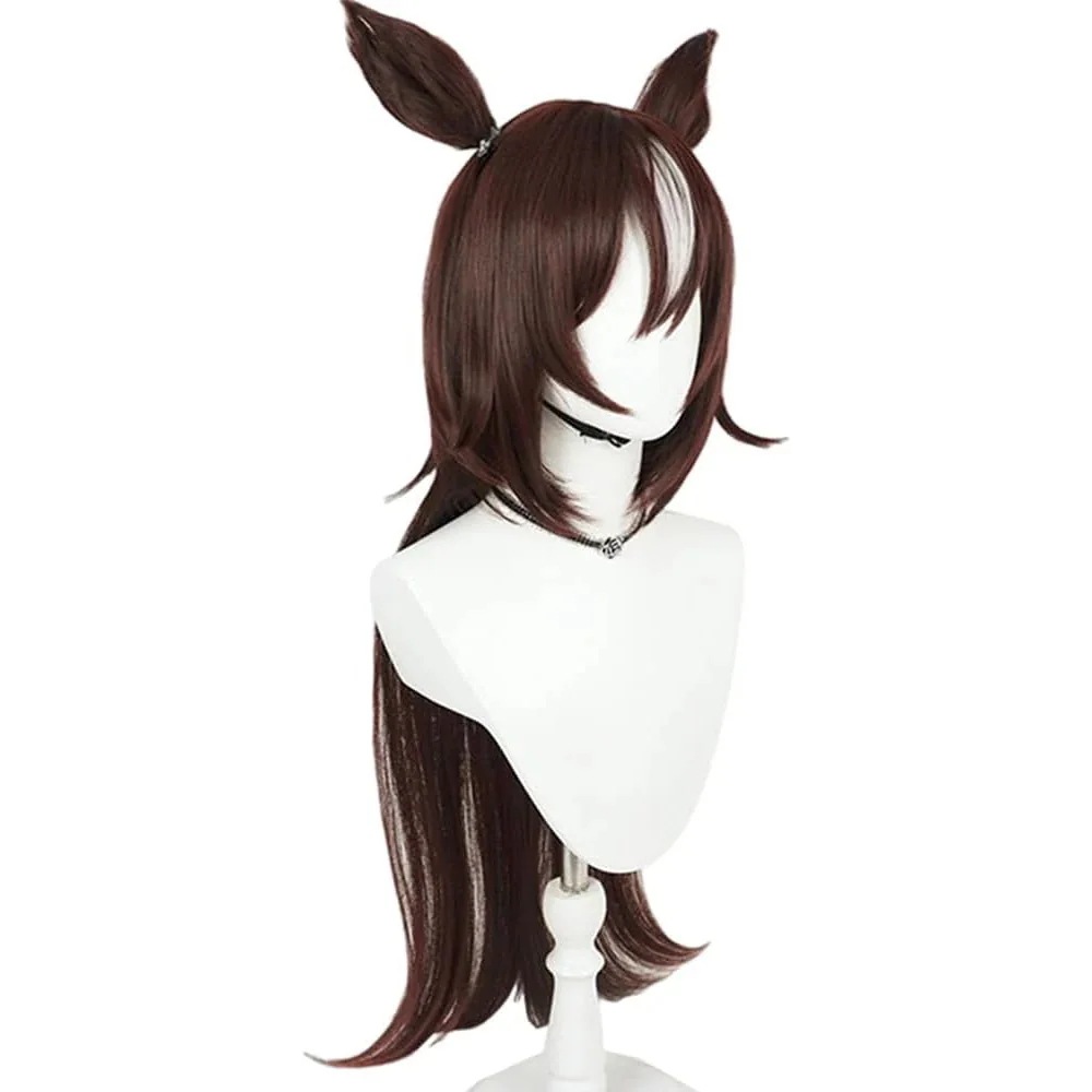 コスプレウィッグシリウスシンボリクラゲヘア茶色耳付きピンクカツラネット付き長髪耐熱文化祭小物変身仮ステージ服30%までに制限