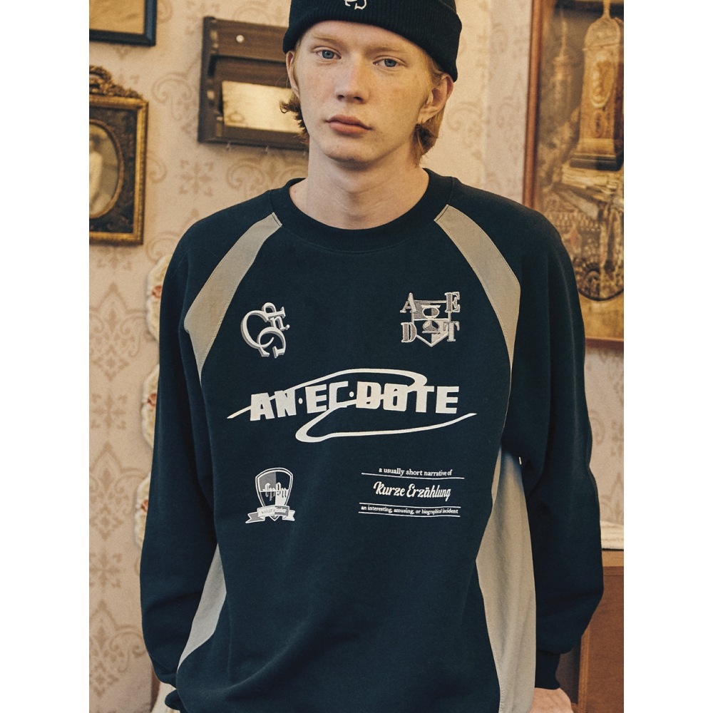 【SATUR】Classy Nostalgia Vintage Graphic TShirt Newtro Navy cn58116309.jpg