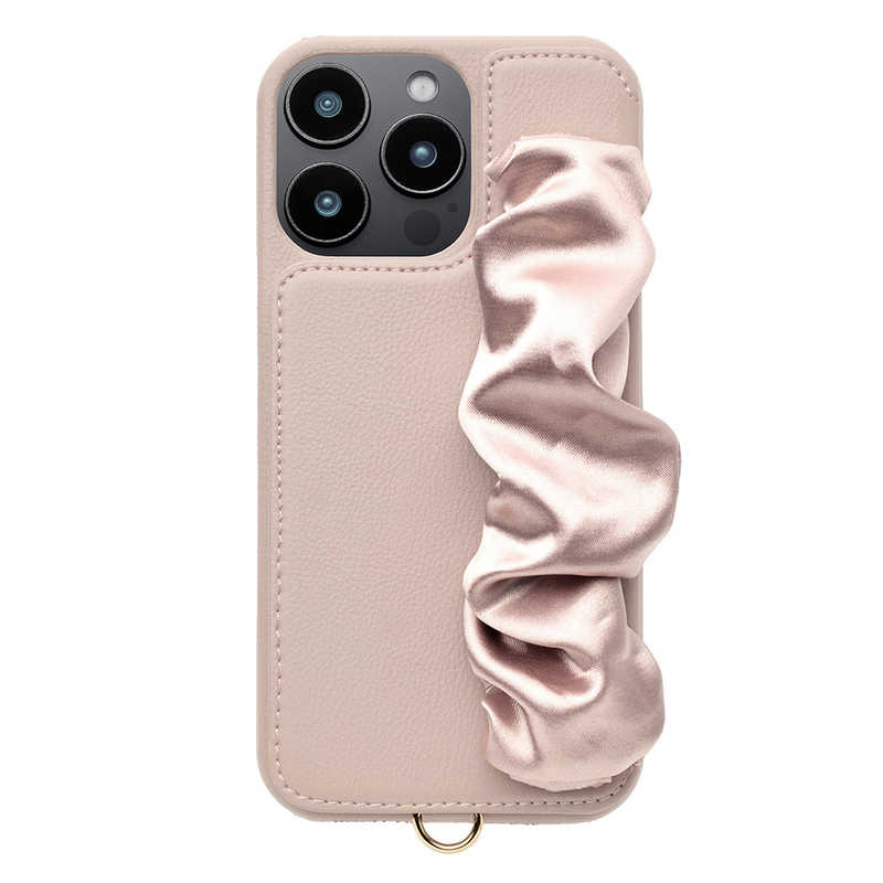 CCCフロンティア　Classy Scrunchie Case for iPhone 16 Pro Max ピンク　UNI-CSIP24LP-2CSPK