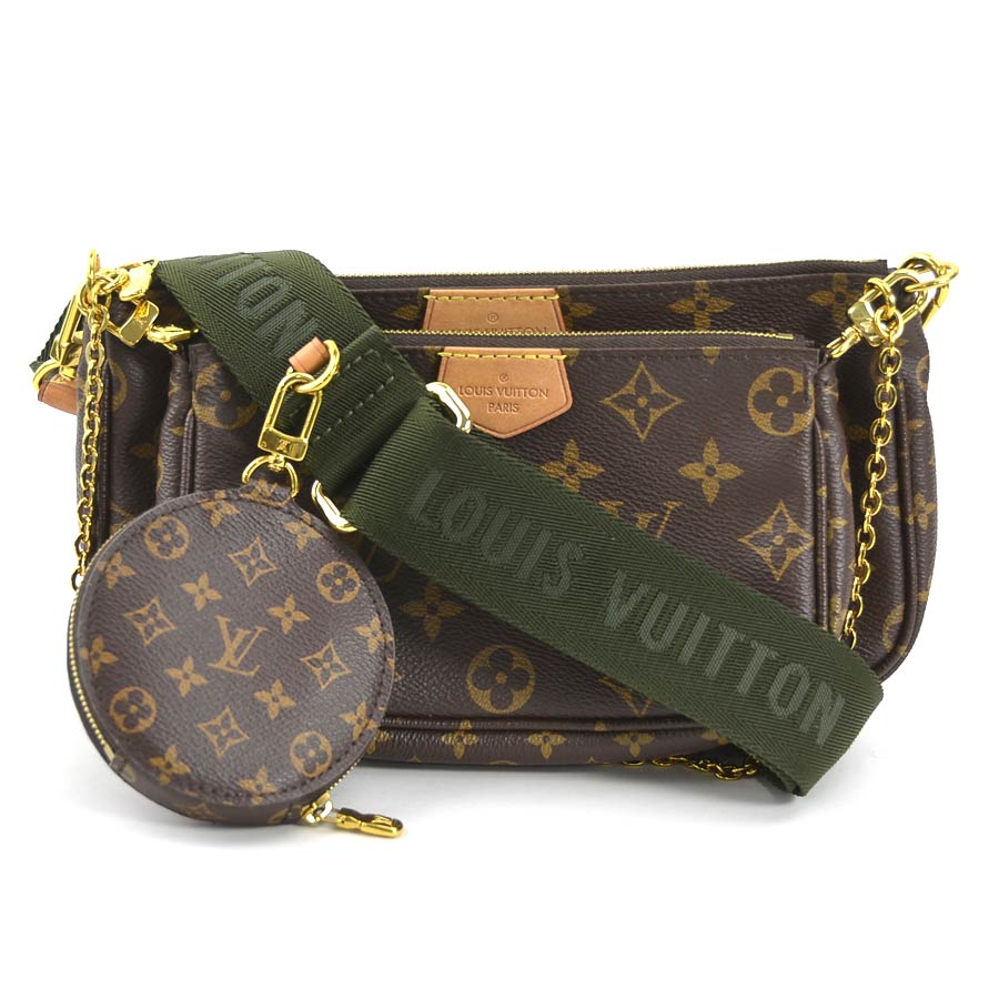 ルイ ヴィトン LOUIS VUITTON 斜め掛けショルダーバッグ モノグラム ミュルティ・ポシェット・アクセソワール モノグラムキャンバス ブラウン レディース M44813 e59654a