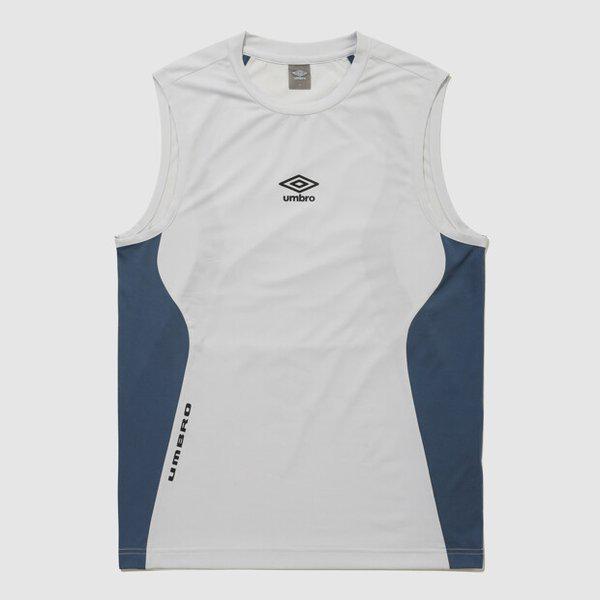 PTR メッシュ フットボール スリーブレス Tシャツ WHITE GREY UR121SSL39 WGR0
