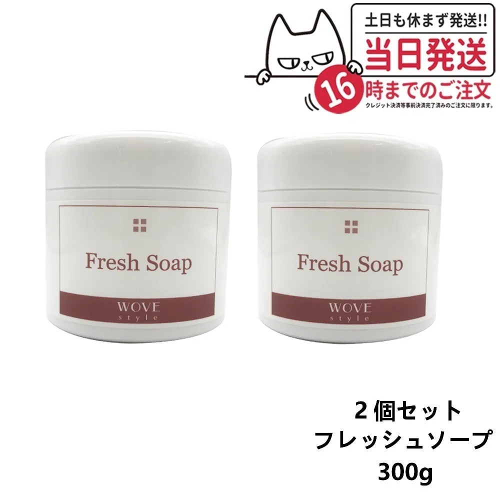 【2個セット】WOVE style ウォブスタイル フレッシュソープ 300g 業務用 洗顔料 石鹸 石けん スキンケア