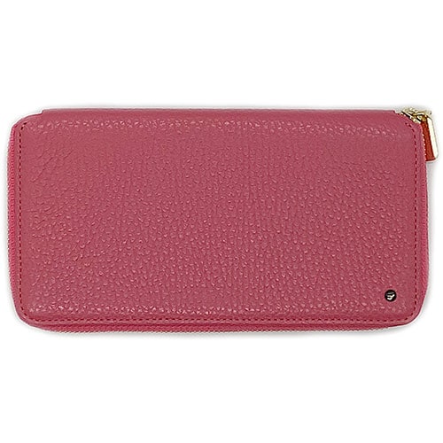 RIE SIDE ラウンドウォレット SLIM ピンク