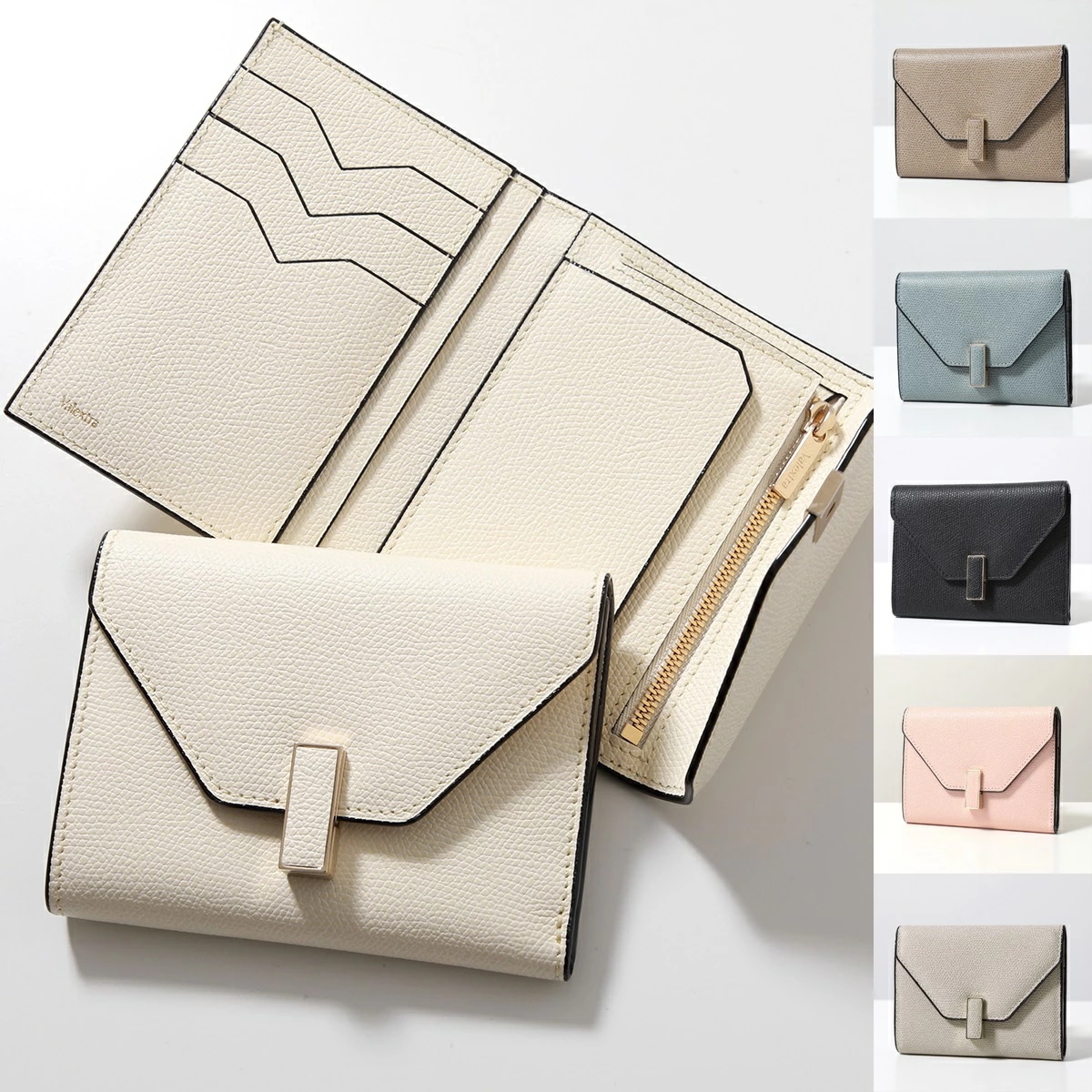 Valextra ヴァレクストラ 二つ折り財布 Iside イジィデ SGES0005028LOCPS99 V9E05 028 レディース ウォレット レザー ミニ財布 カラー6色