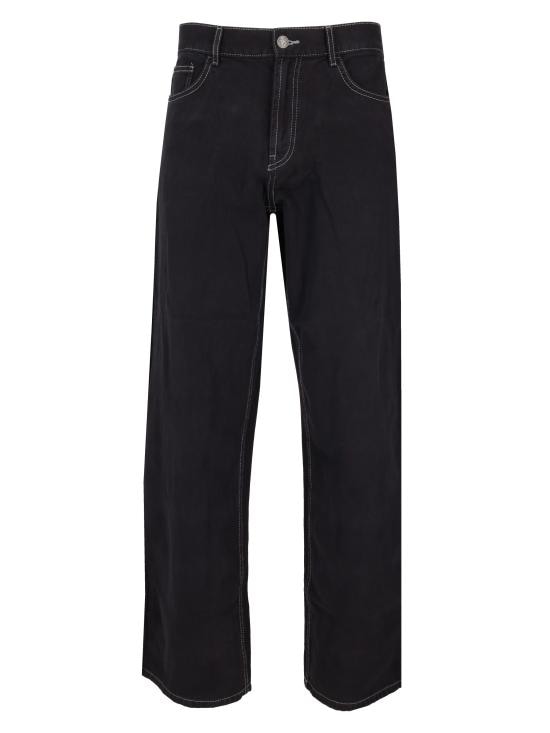 PALM ANGELS Men Straight Pants PMYA049S26DEN007 1003 BLACK OFF WHITE
