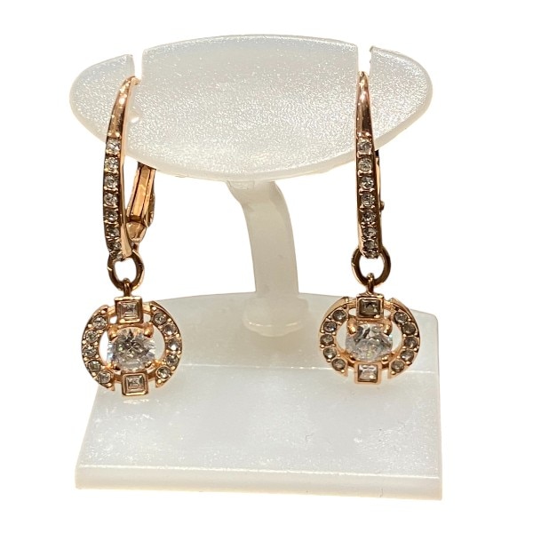 スワロフスキー ドロップピアス ブランド小物 ピアス レディース 【中古】