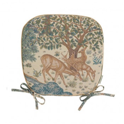 川島織物セルコン Morris Design Studio ザ・ブルック ダイニングシートクッション 45×43cm LN1749 BE ベージュ