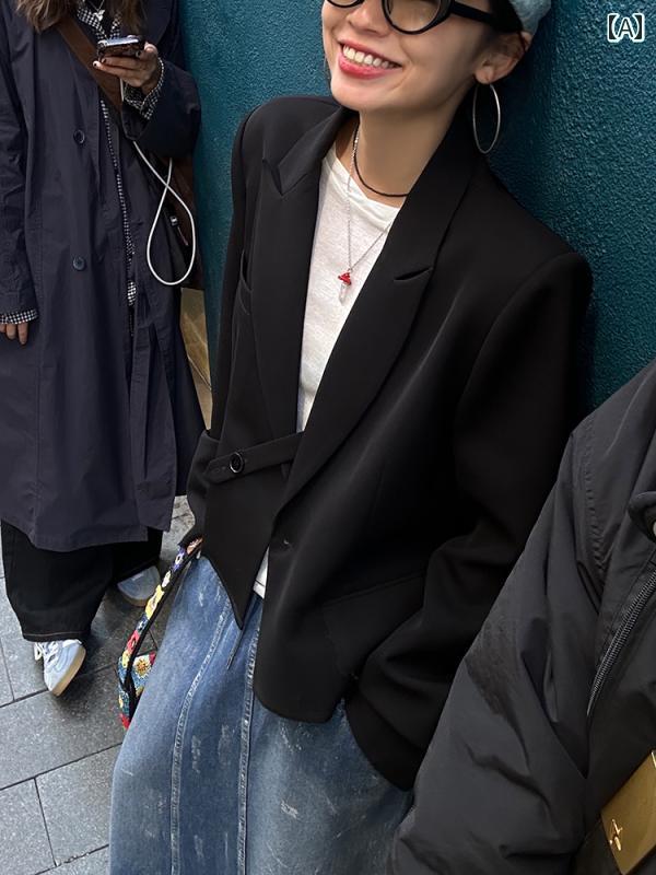 スーツ　ジャケット　カジュアル 女性用 ショート スーツ ジャケット 2025 春 ハイエンド カジュアル スモール 春秋 スタイル