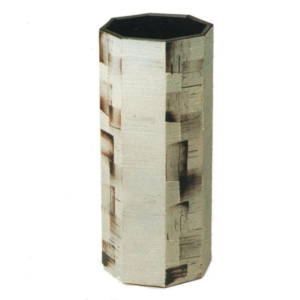 ショコラ八角傘立　（信楽焼き・陶器・傘立て・梅雨・雨・玄関・収納・B039-05）