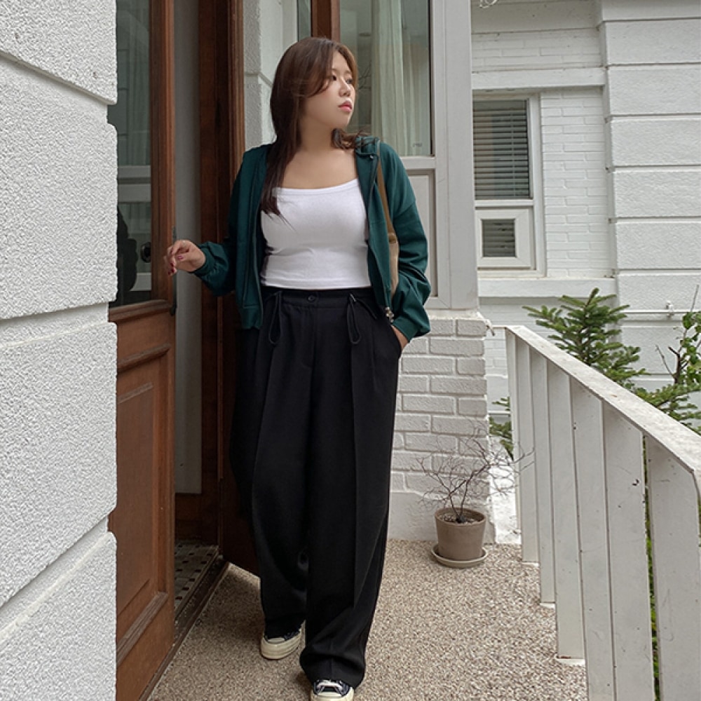 (JSTYLEのイーブレット) イーブレットティンブンストリングワイドスラックス JSTYLE