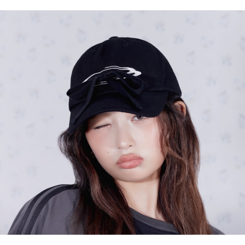 【IVEレイ着用】Ribbon tie down cap