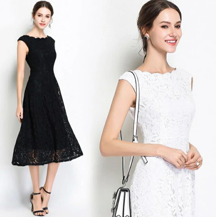 パーティードレス ワンピース ミモレ丈 ノースリーブ ワンピース 刺繍 ブライズメイド パーティドレス 結婚式 ワンピース ドレス フォーマル 二次会 パーティー パーティ ワンピース フォーマルドレ