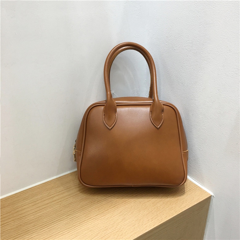 バッグ レディース ハンドバッグ ミニバッグ レザーバッグ フェイクレザー エコレザー 手さげ ラウンド スクエア 光沢 ブラウン ブラック ベージュ ホワイト 大人可愛い きれいめ 上品