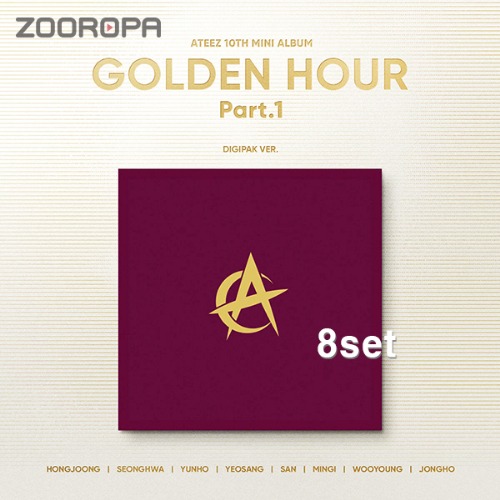 [8종세트] 에이티즈 ATEEZ GOLDEN HOUR Part 1 Digipak VER