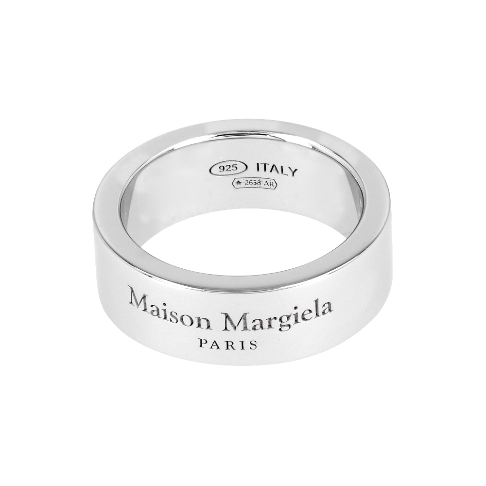 メゾン マルジェラ イングレービングロゴ 6.5mm シルバーリング SM1UQ0124 P8865 102