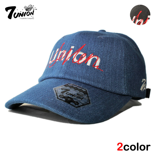 セブンユニオン ストラップバックキャップ 帽子 メンズ レディース デニム フリーサイズ