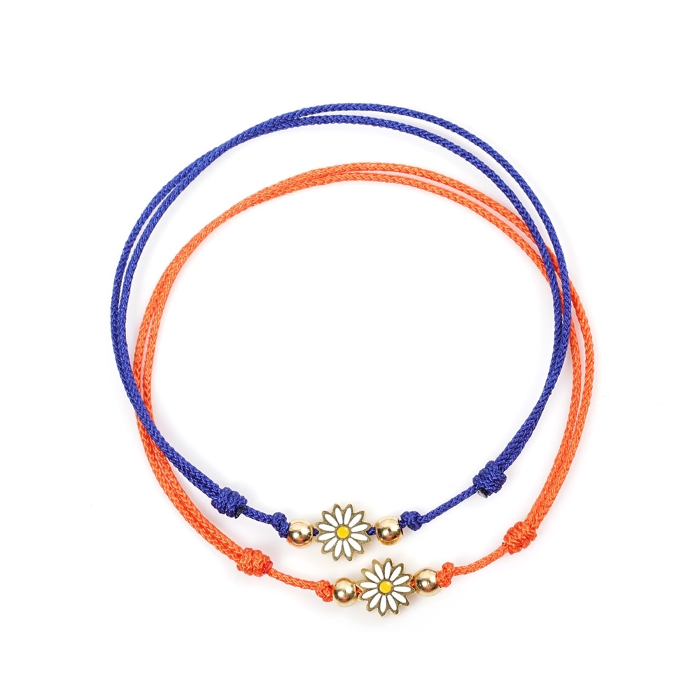 JBANS クラシック 1+1 ラッキーサンフラワーポイント 045 カップルブレスレットセット (C2101-SE215_BL)