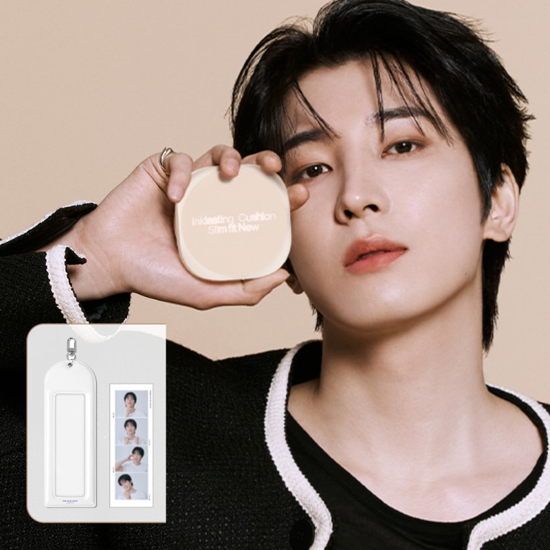 【セブチ ウォヌ ネカットフォト1枚 ＋ フォトホルダーキーホルダーセット】 インクラスティングファンデーションスリムフィットNEW
