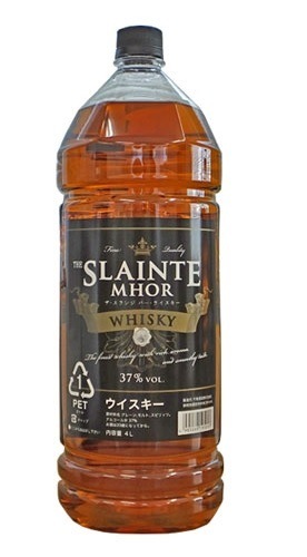 【送料無料】 千寿酒造 ザ スランジバー ウイスキー THE SLAINTE MHOR WHISKY 37度 瓶 4000ml 4L 2本【北海道沖縄県東北四国九州地方は必ず送