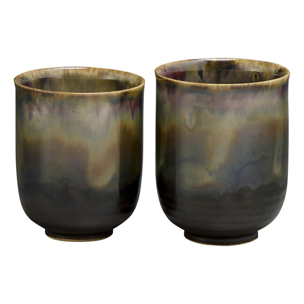 京焼 清水焼 治兵衛窯 組湯呑 釉流彩 曙 日本製 UJU061