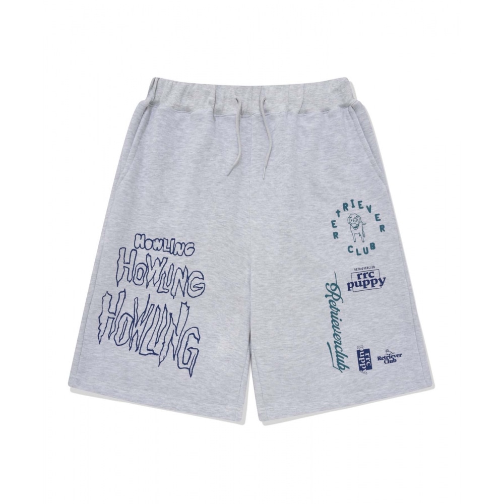 RETRIEVER CLUB マルチロゴ ショートパンツ [メランジグレー]