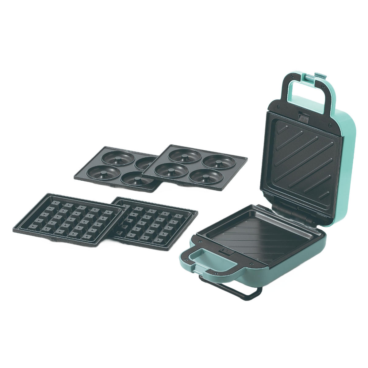 3WAYホットサンドメーカー 着脱式 マリ・クレール ホットサンド 両面焼き 着脱式プレート 洗える プレスサンドメーカー 電気 ホットサンドイッチメーカー ホットプレート サンドメーカー