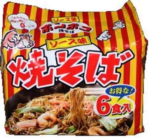 山本製粉 ポンポコ焼そばソース味 6食パック6個 5,223円
