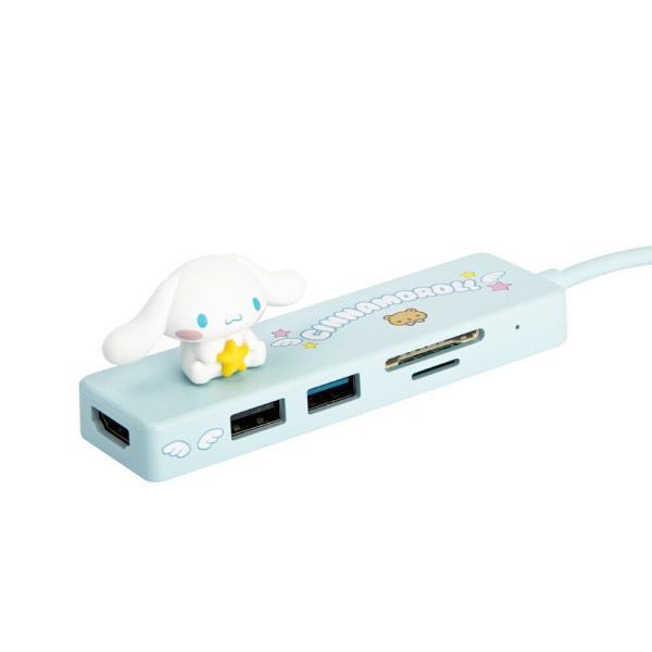 サンリオフィギュア 5in1 usb Cタイプ マルチハーブシナモロール