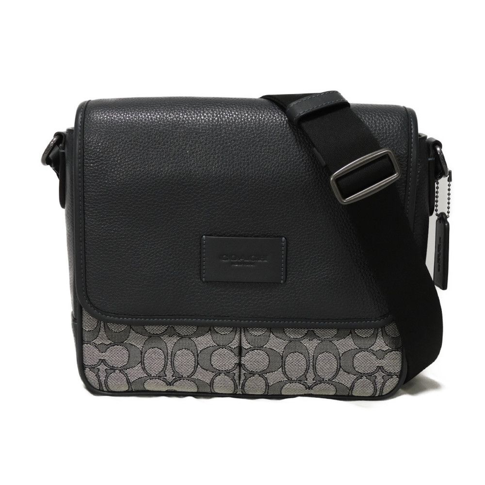 【中古】 ショルダーバッグ 現行 ロゴ エンボス ミッドナイト スプリント マップ バッグ 25 シグネチャー ジャガード CE534