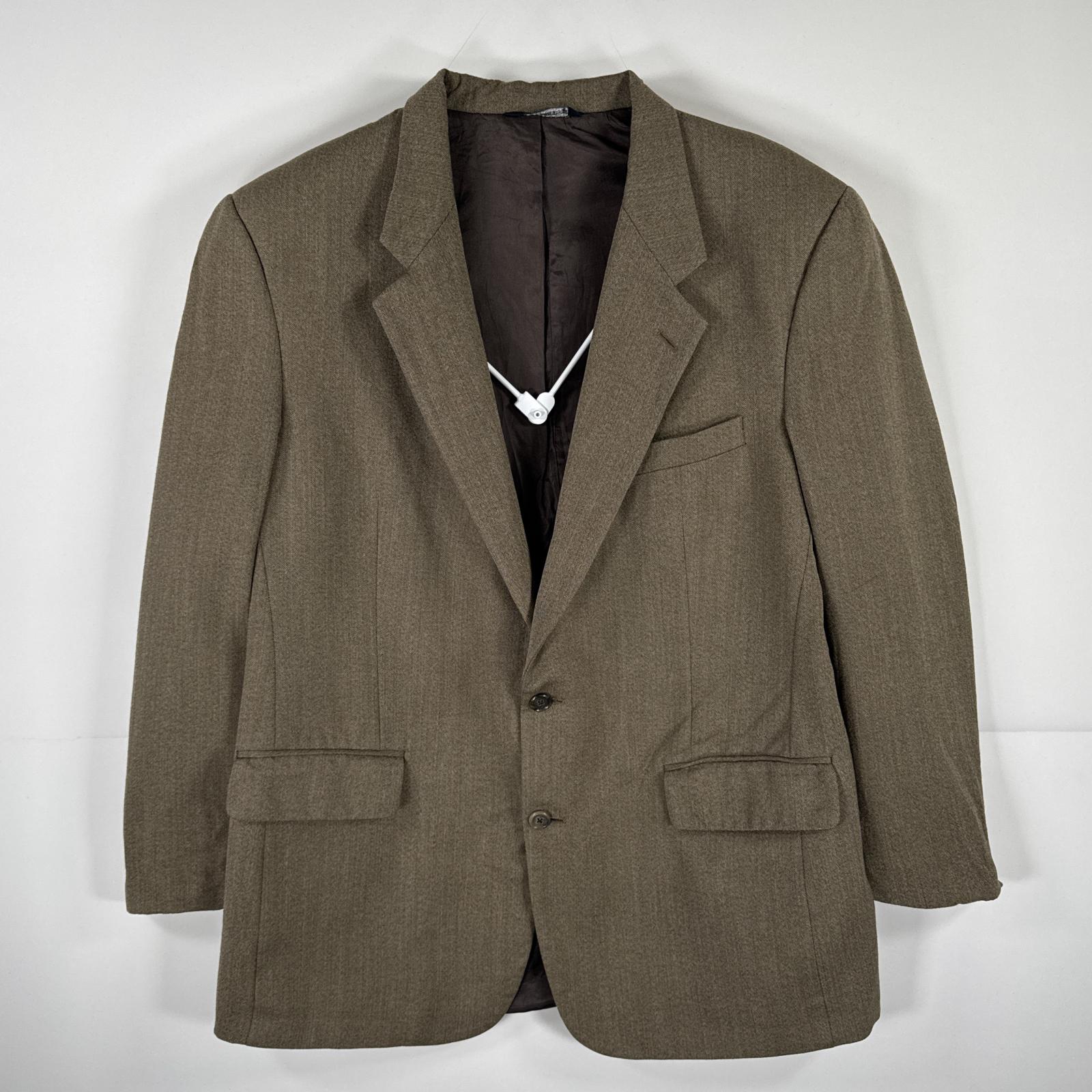 古着 90s/90年代 ヴィンテージ バーバリーズ Burberrys USA製 ヘリンボーン テーラードジャケット ブレザー スーツ ブラウン系 メンズ