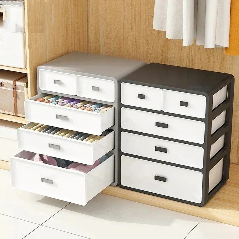 家庭用タンス下着収納 多機能 引き出し4段衣装ケース 大容量収納ボック