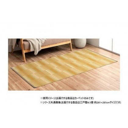 日本製 洗えるカーペット ベージュ 江戸間4.5畳 約261×261cm 1090580021102