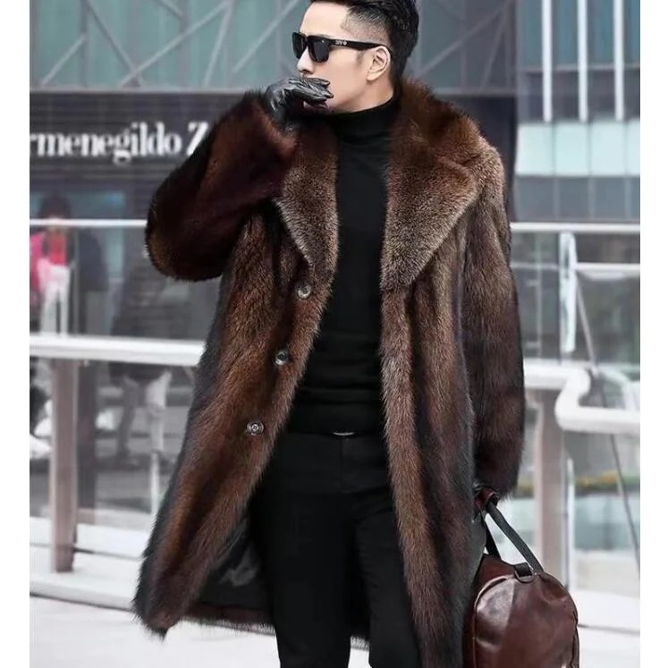 格好良い 冬服 高級感 2色 毛皮コート メンズ 男性 フェイクファー ファーコート 長袖 大きいサイズ 令和 厚手 軽量 暖かい ジャケット お洒落 M-4XL