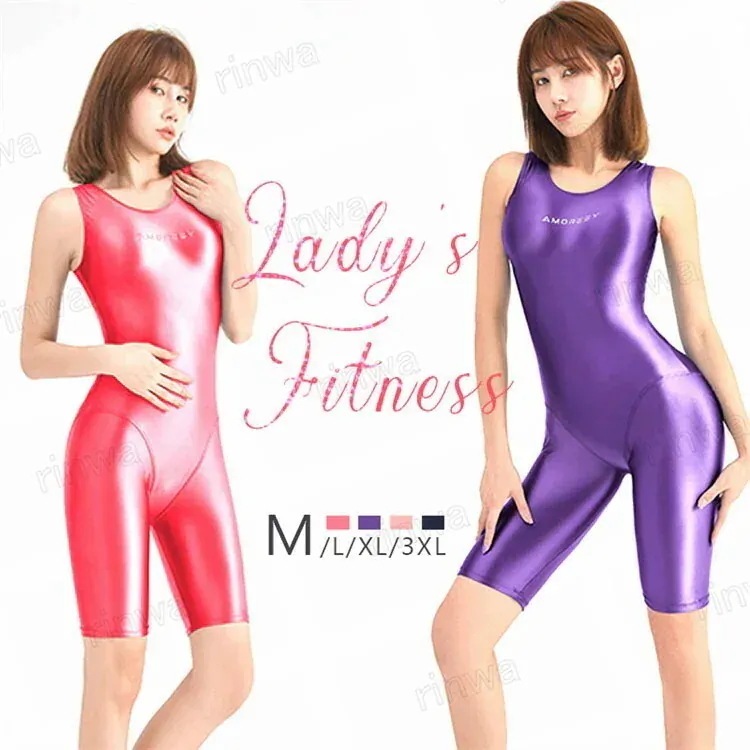 【高品質の製品】競泳 水着 レディース 練習用 フィットネス 超光沢 レオタード 体型カバー コスチューム 女性 かわいい おしゃれ 大きいサイズ ヨガ 体操 フィット ハイレグ