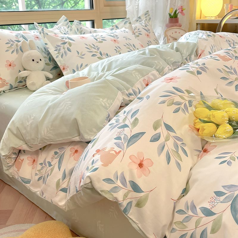 綿布団カバーシングル綿シーツカバー150 x 200シングル学生寮200 x 230ベッドセット 5,417円