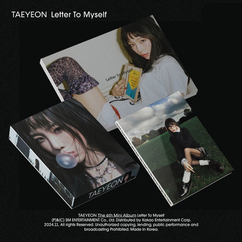 [3種セット] TAEYEON ミニ6集アルバム [Letter To Myself] (Letter Ver.+To Ver.+Myself Ver.) チャート反映