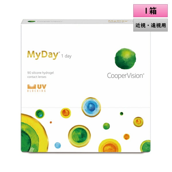 ［処方箋提出必須］【90枚入 1箱】MyDay（マイデイ）／ワンデー コンタクトレンズ／1日使い捨てタイプ／BC8.4・8.7／バリューパック