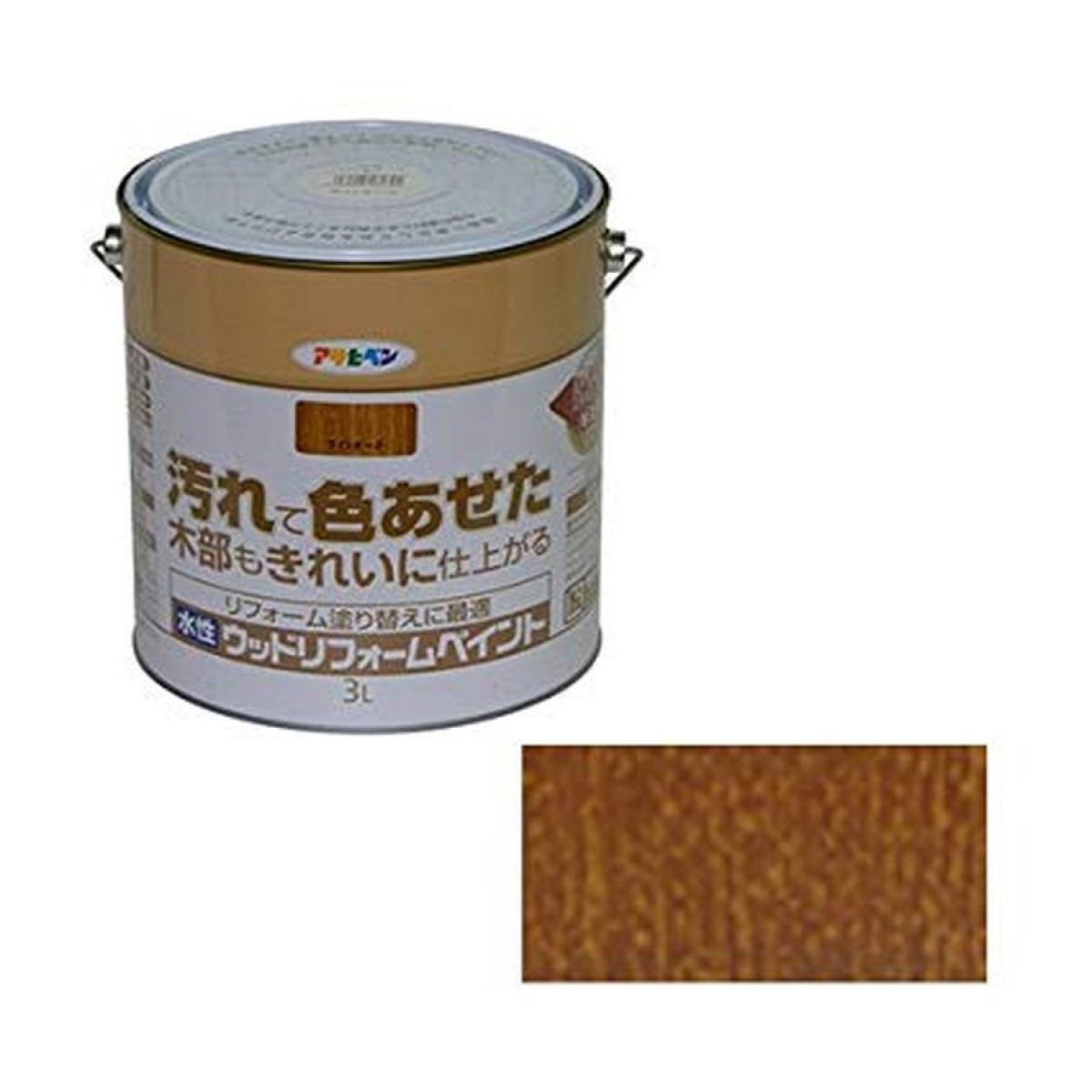 アサヒペン 水性ウッドリフォームペイント ライトオーク 3L