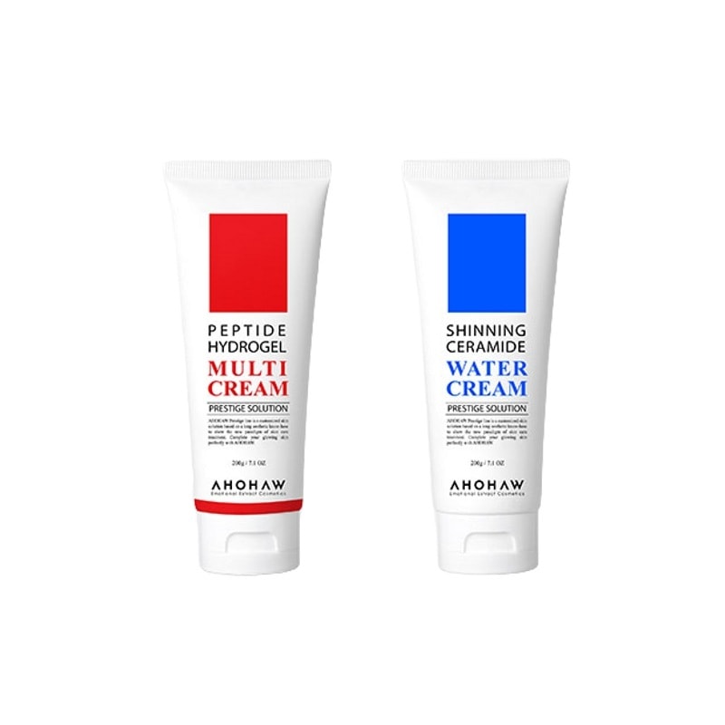 AHOHWAアオワペプチドハイドロゲルマルチクリーム+シャイニングセラミドウォータークリーム200ml