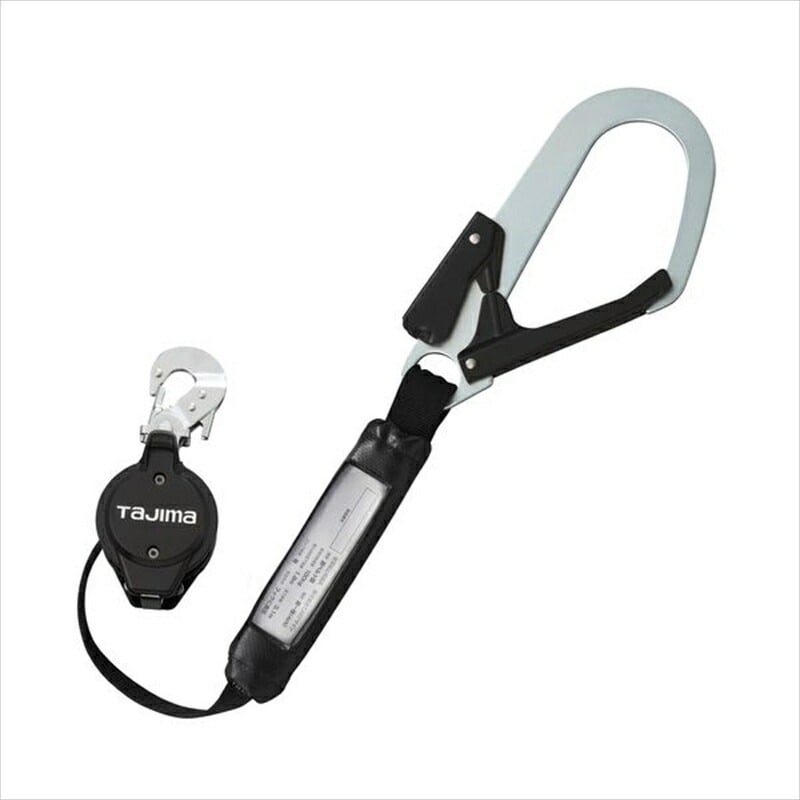 TAJIMA(タジマ) 胴ベルト用 ランヤード VR150L 小型巻取式 スチールフック B1VR150L-CL1