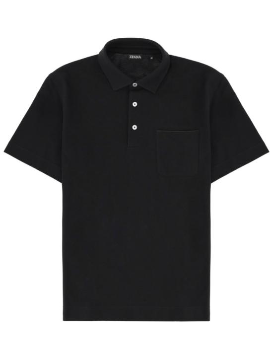 ERMENEGILDO ZEGNA Men Polo Shirts UH392A3 H752K09 Black