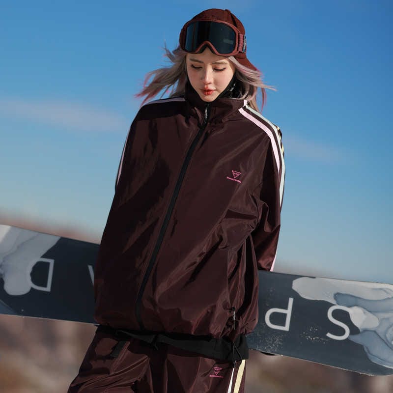 スノーボードウェア 2024 2025 上下セット レディース メンズ 防水15000 ジャケット アウター パンツ パープル スノボー スキーウェア スノボウェア 韓国風 防水防寒防雪保温防風