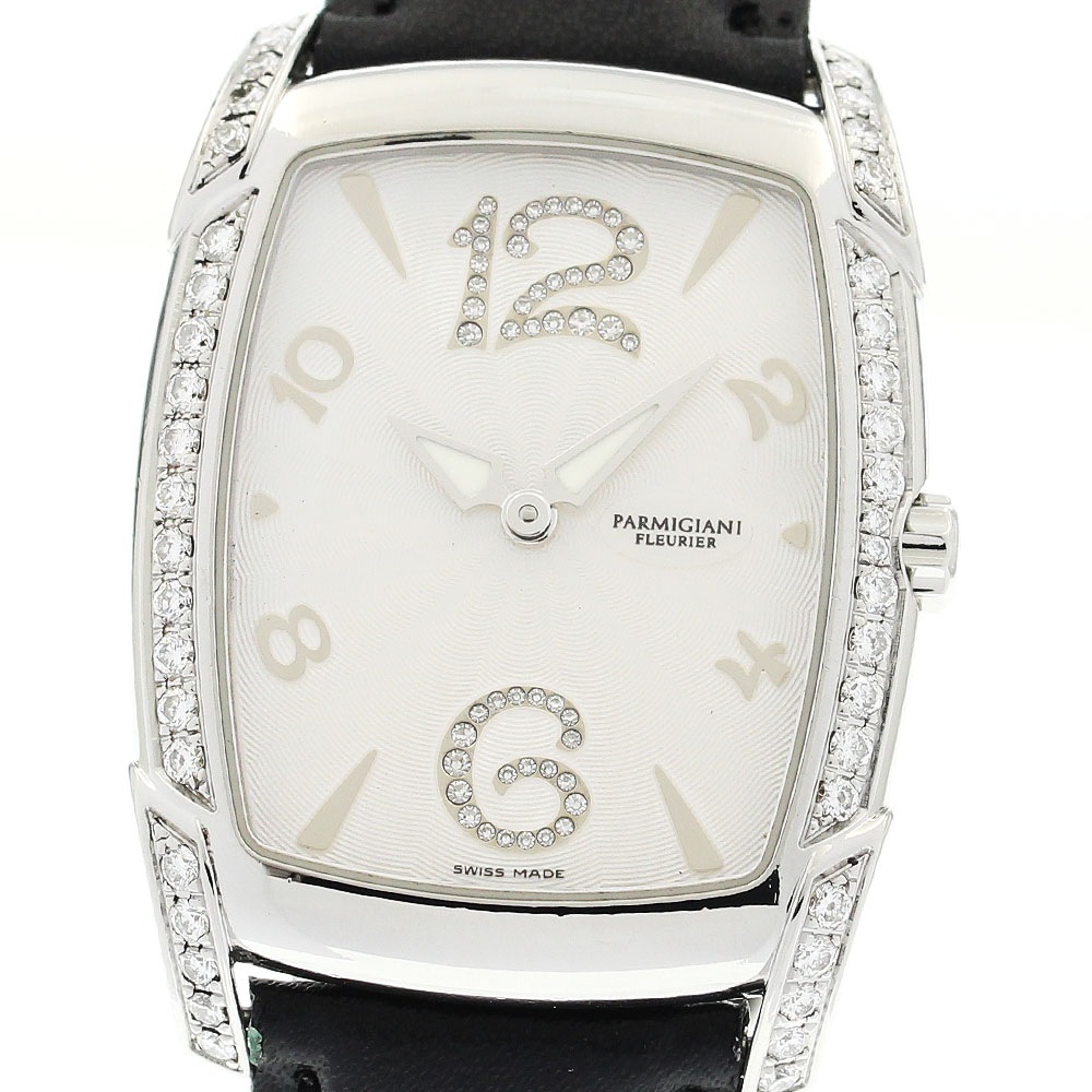 パルミジャーニフルリエ PARMIGIANI FLEURIER PF10327.02 カルパ・ピッコラ ダイヤベゼル クォーツ レディース _863573【中古】
