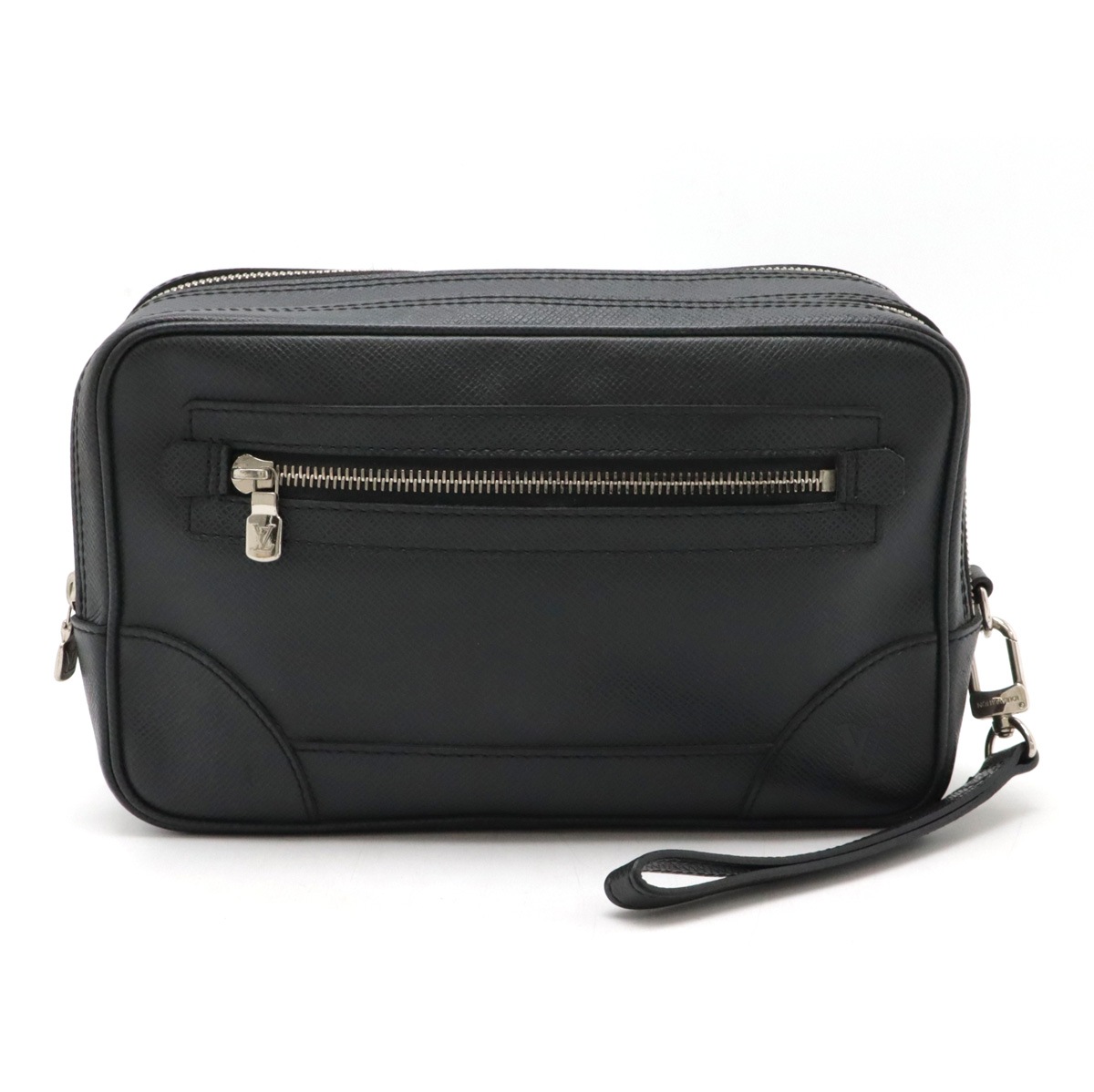 タイガ パヴェル セカンドバッグ クラッチバッグ レザー アルドワーズ 黒 ブラック シルバー金具 M31142