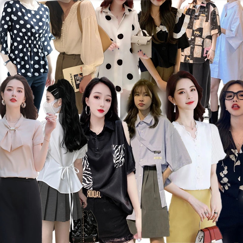 ブラウス 着痩せ トップス シャツ 长袖 春夏服 レディース スウェット 上着 韓国ファッション通勤